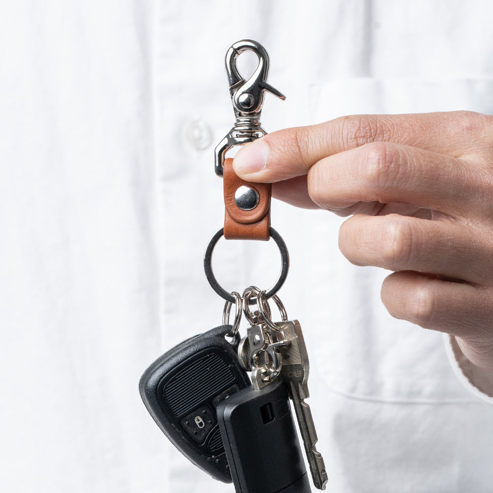 本革 ナスカン スナップフック付き キーホルダー – MURA-ムラ