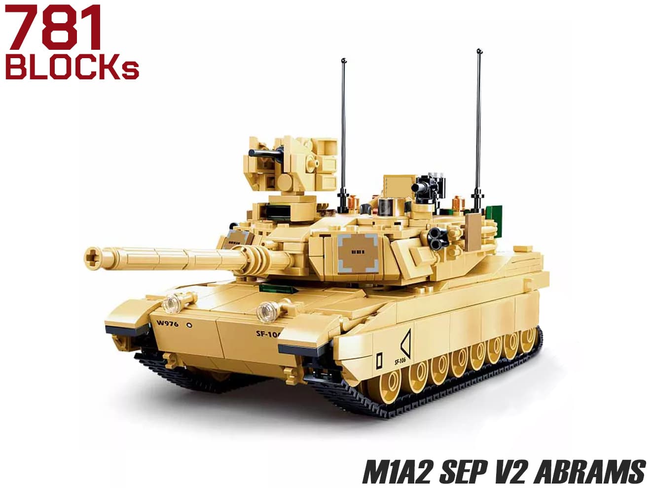 AFM M1A2 SEP V2 エイブラムス 主力戦車 781Blocks | ミリタリーベース