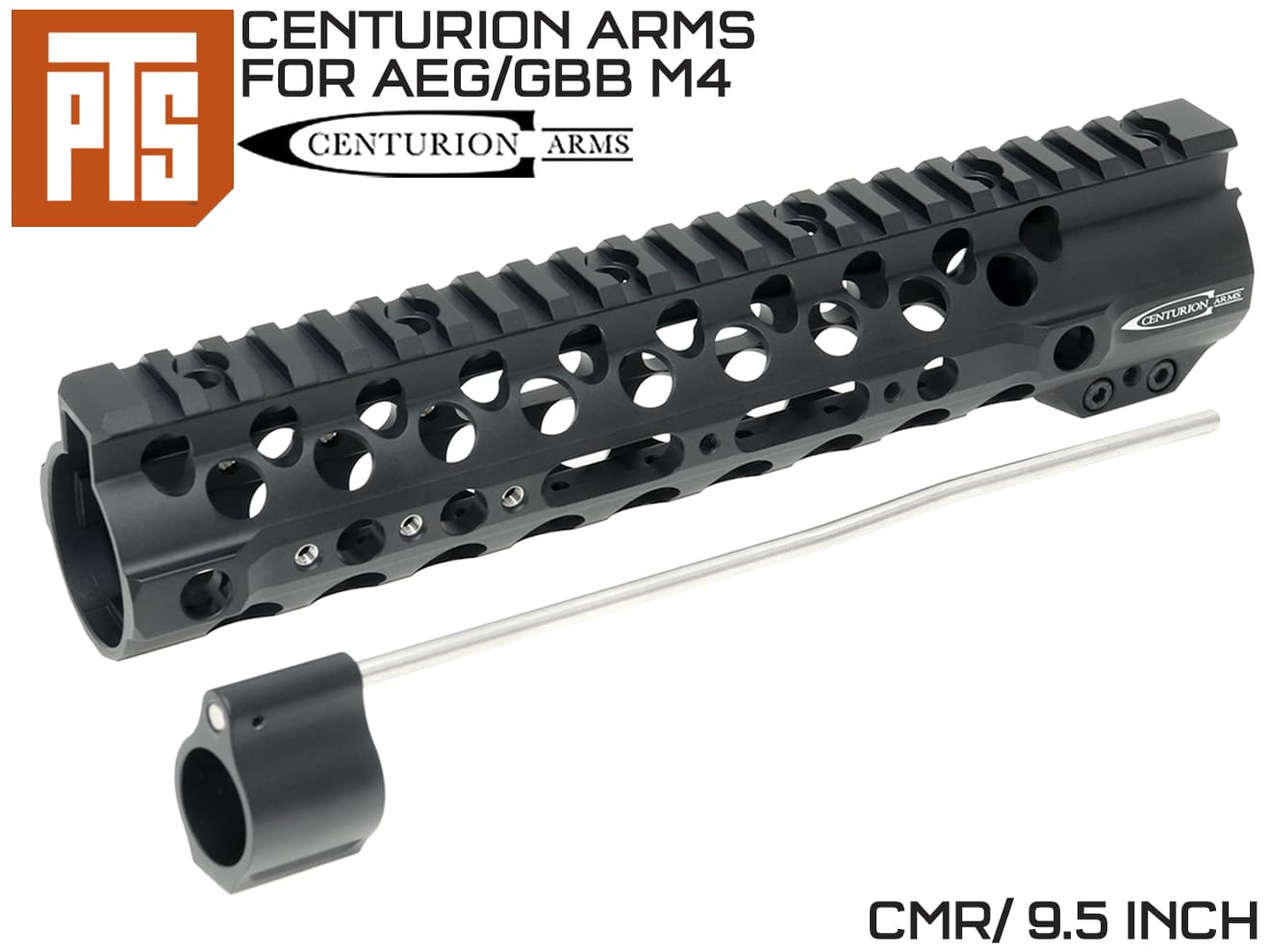 正規品】PTS Centurion Arms CMRレール 9.5インチ for M4 | ミリタリー
