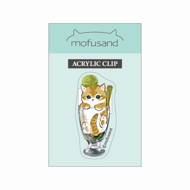 mofusand アクリルクリップ(抹茶パフェ) | mofusandもふもふマーケット