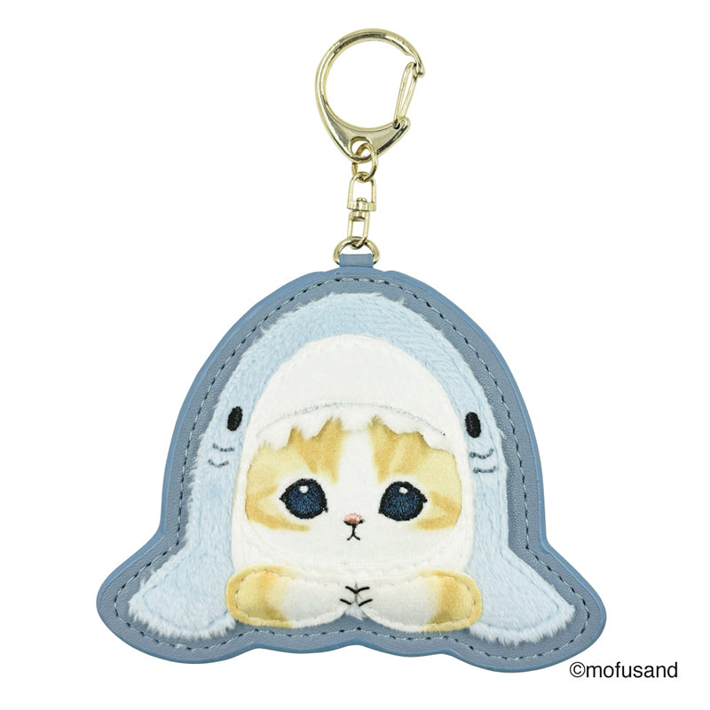 mofusand ふわもこワッペンキーホルダー(サメにゃん・もじもじ