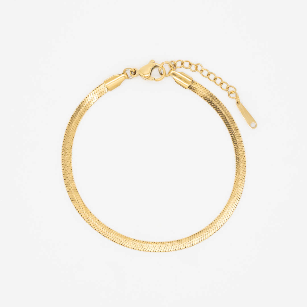 316L スネークチェーンアンクレット(3mm幅)