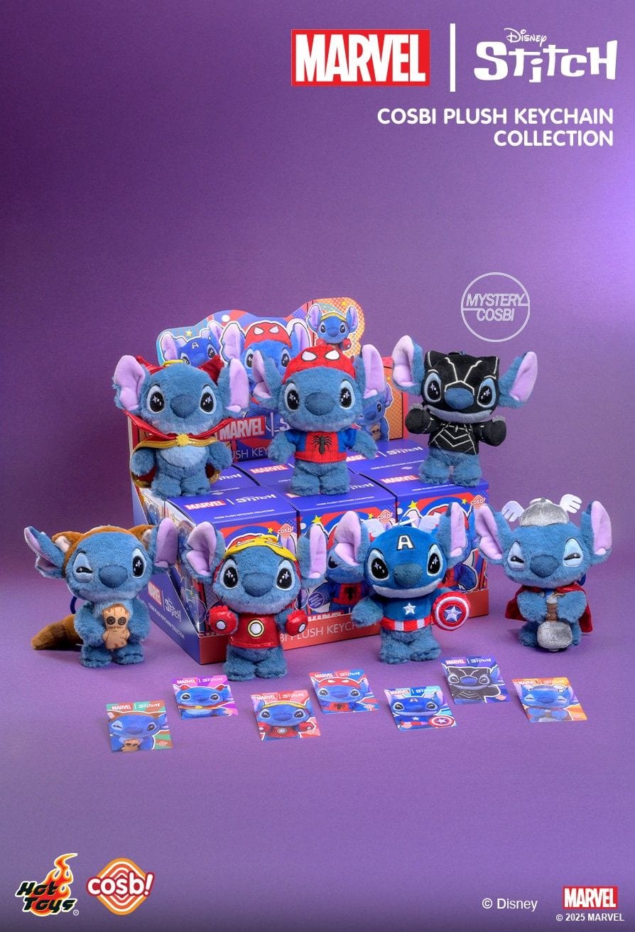 Hot Toys PPLU072N Stitch - Marvel Stitch Cosbi Plush Keychain Blind Bo