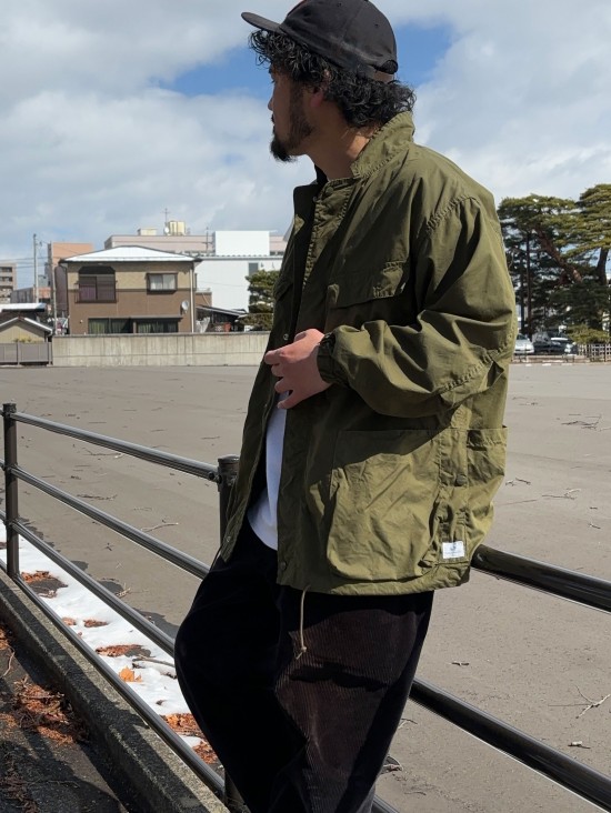 SASSAFRAS】 Digs Crew Protective Jacket (C/N Weather) 入荷