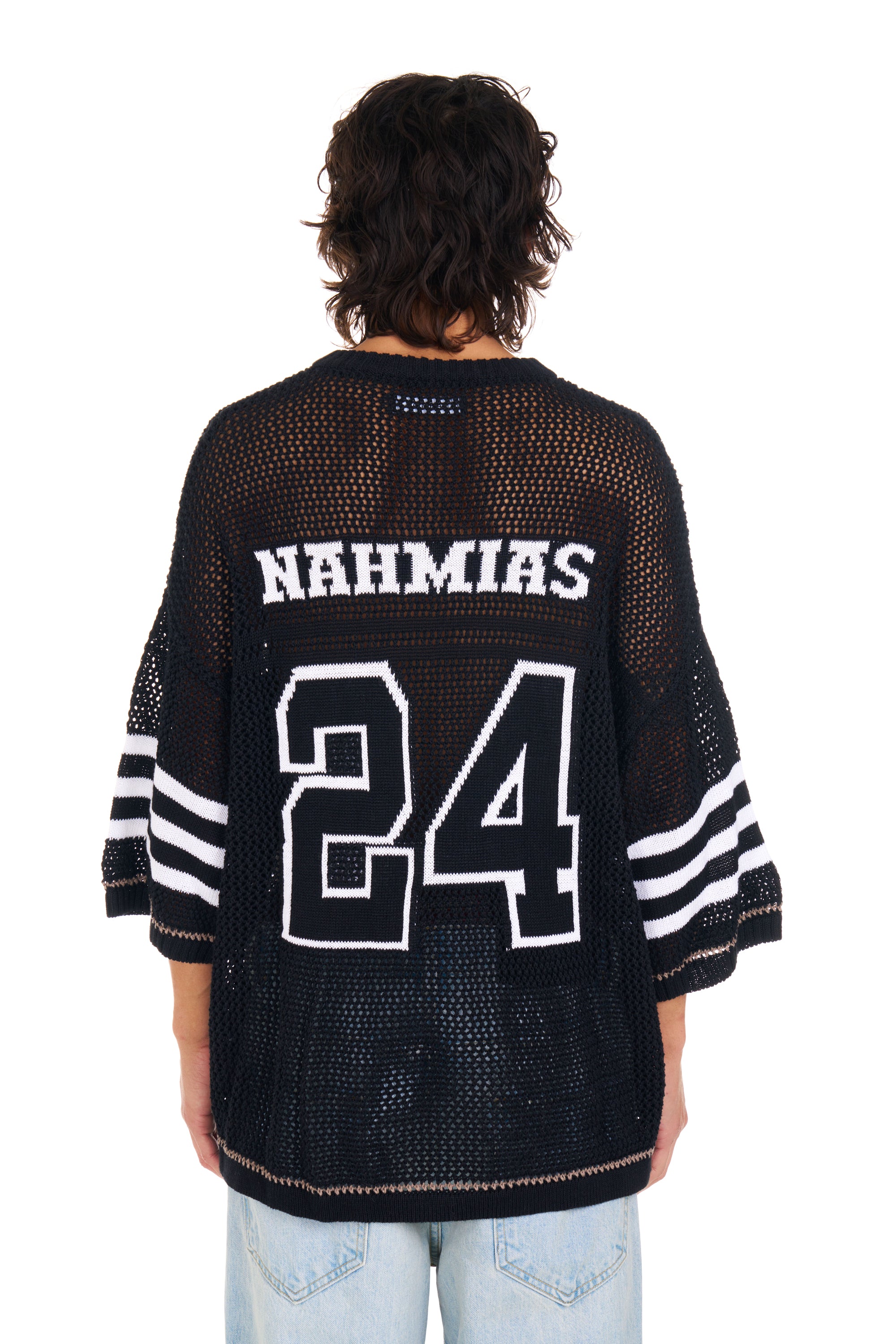 Knit 24 Football Shirt in Black – NAHMIAS