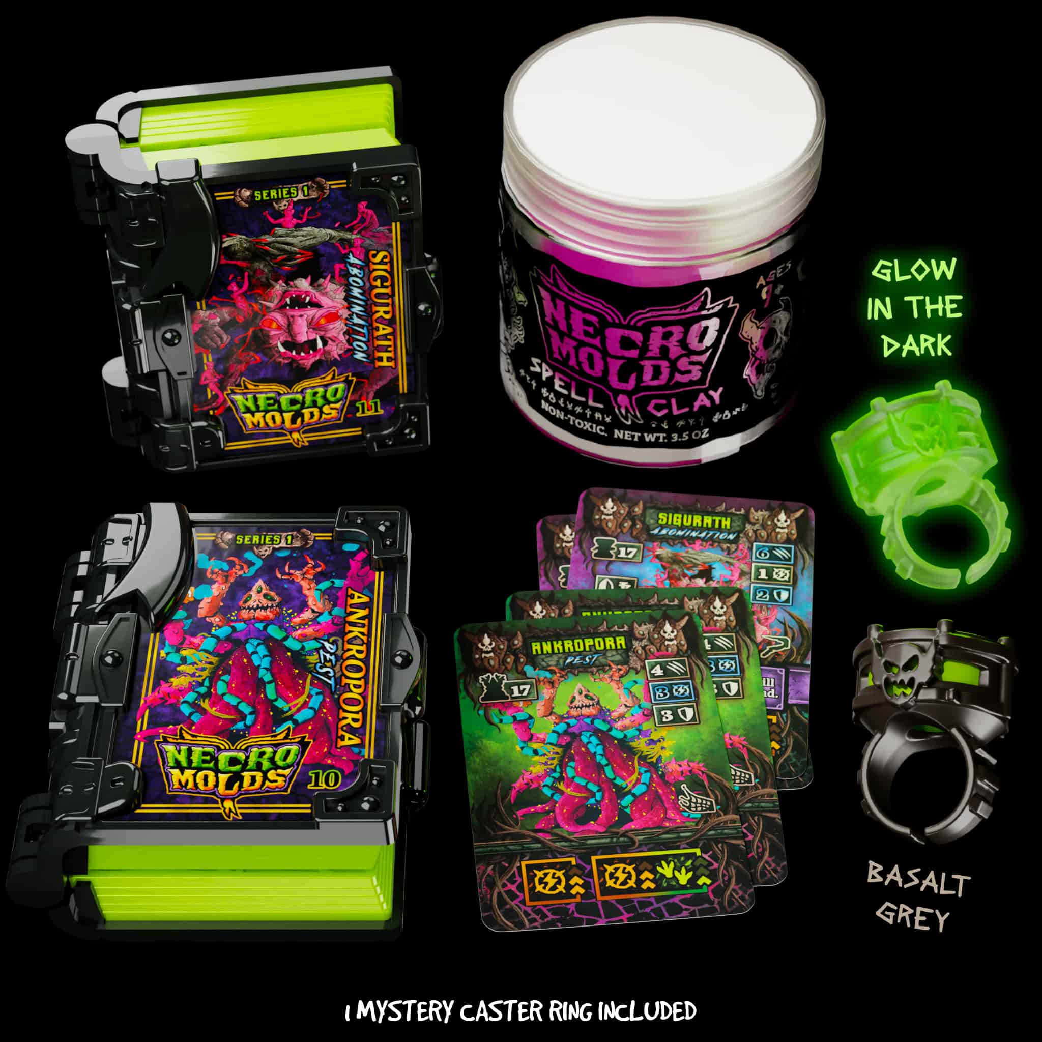 Necromolds Sigurath and Ankropora | Clay Minis Monster Pack