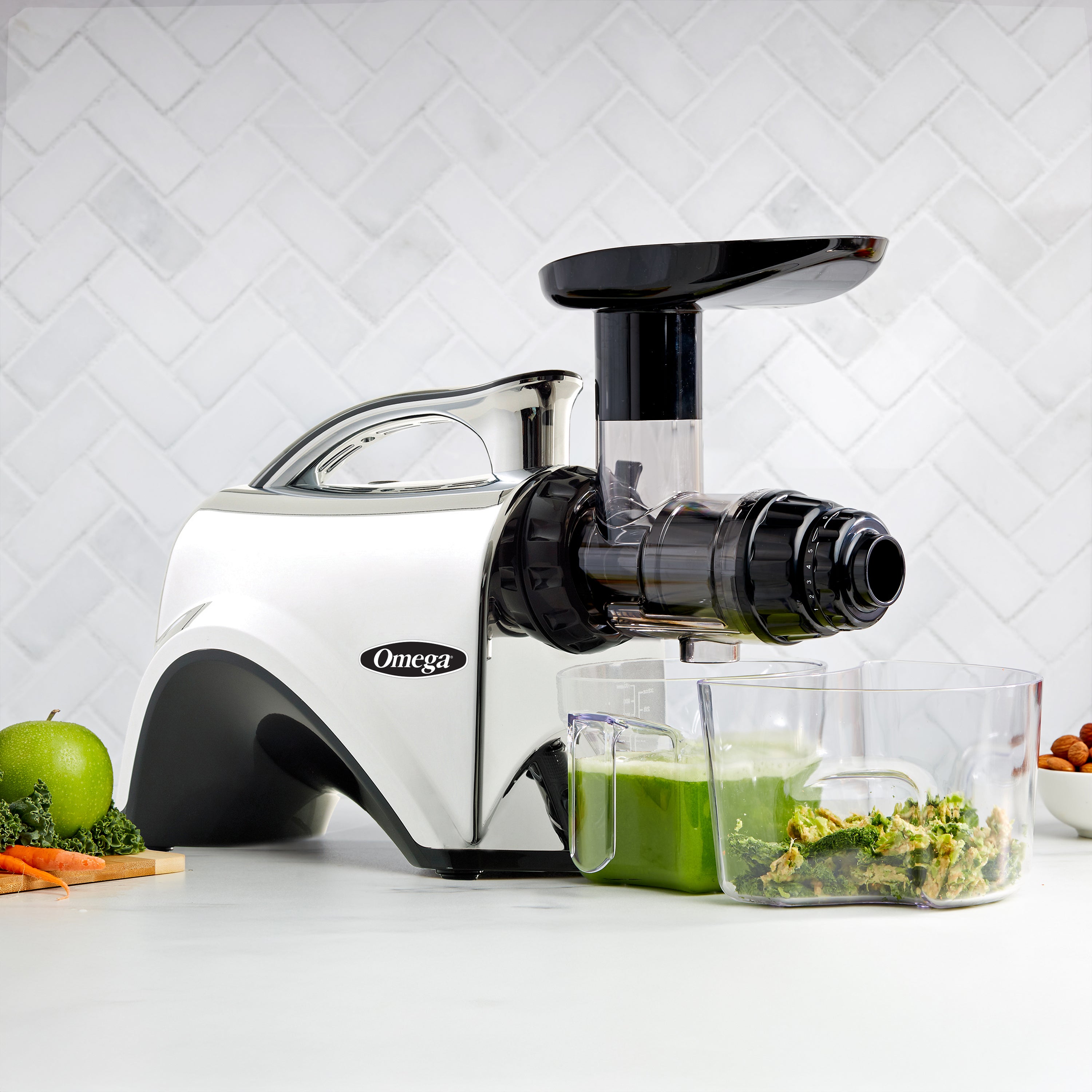 Omega Cold Press Premium Masticating Juicer with Nutrition System