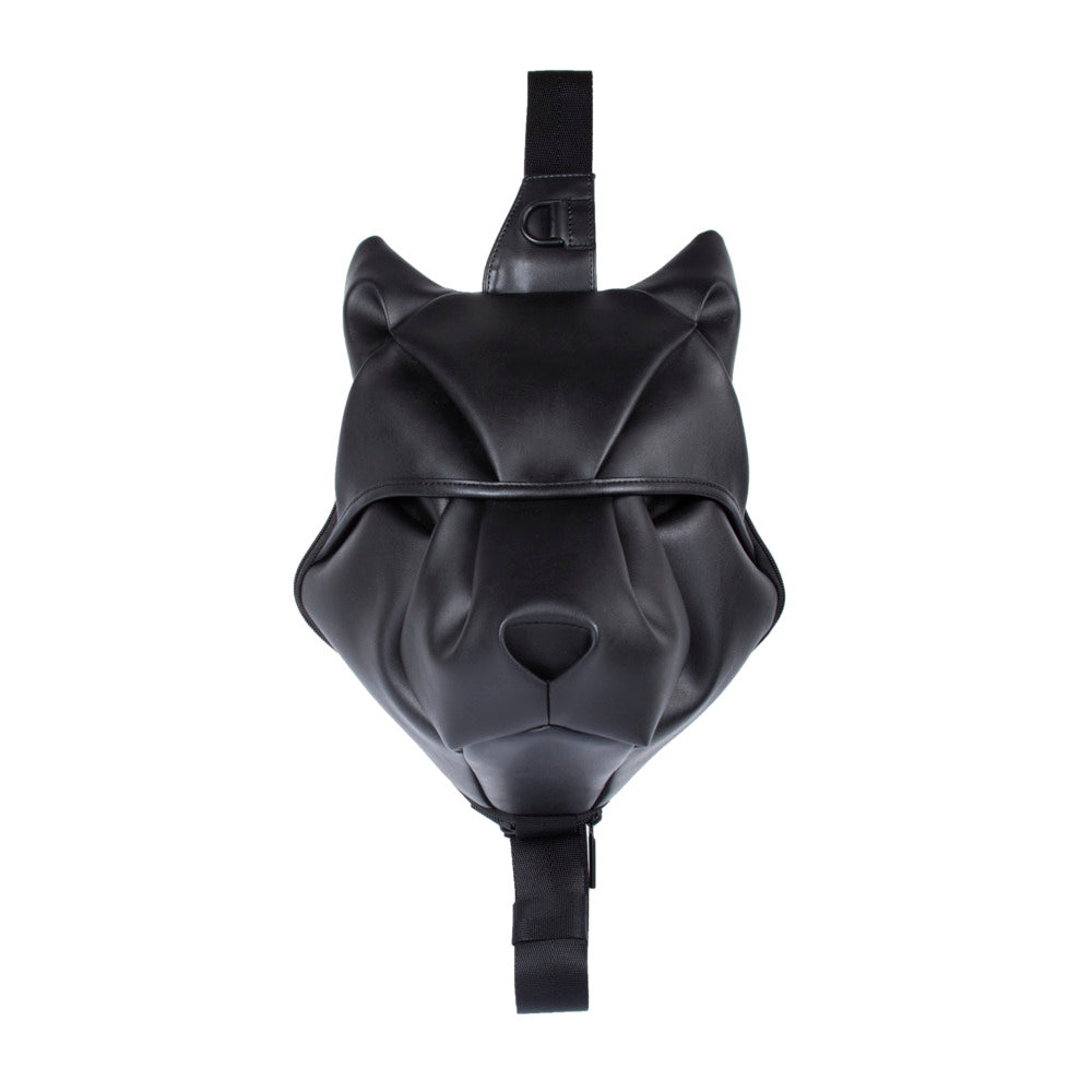 ORIBAGU折り紙バッグ＿ブラックオオカミ＿ボディバッグ