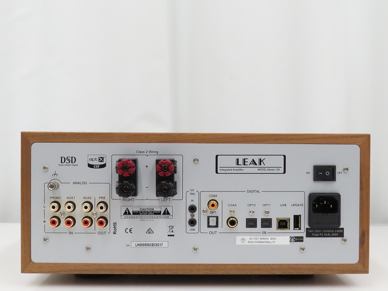 LEAK Audio-リークオーディオ】の【プリメインアンプ/Stereo 130】を