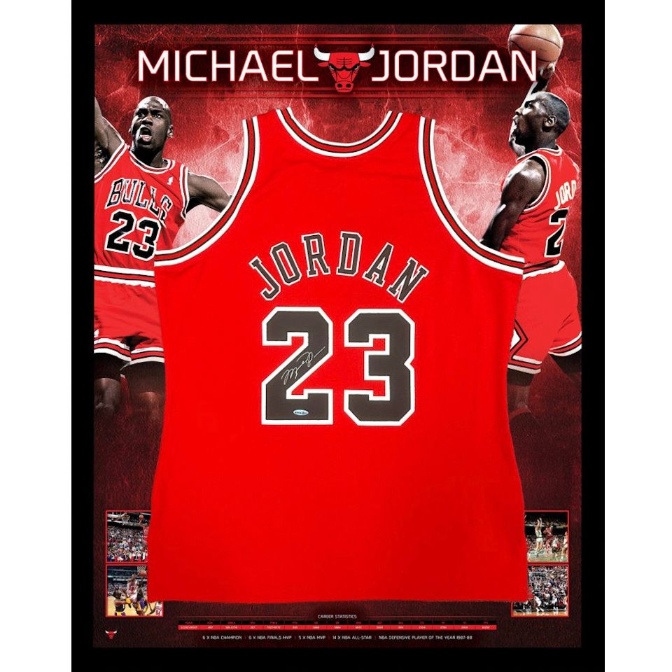 直筆サイン入り】マイケルジョーダン 額入り Mitchell & Ness