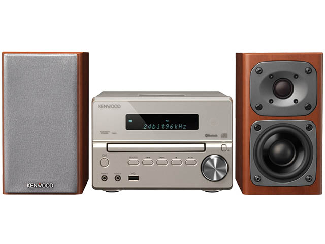 ケンウッド、ハイレゾ対応の「Kseries」CDコンポ。USB/Bluetooth搭載