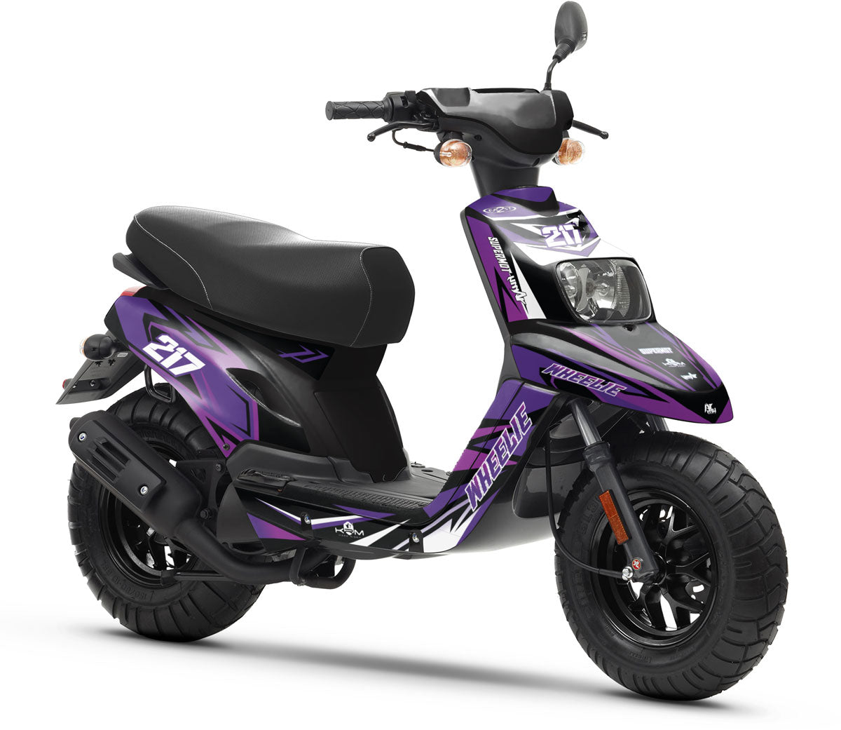 Graphic decals MBK Booster / Yamaha BW's Lilaks - Original and