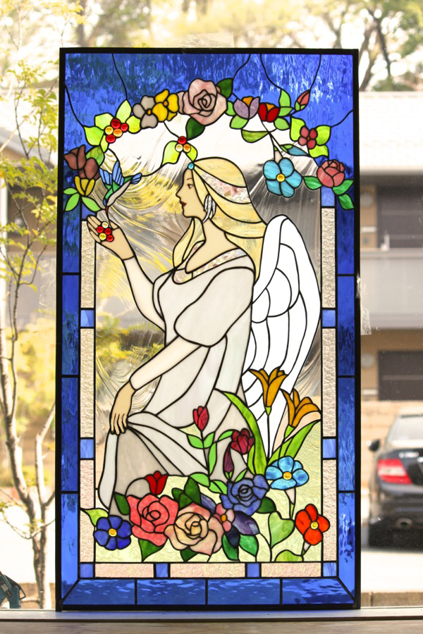 天使と花園 | ステンドグラス アートプレイス