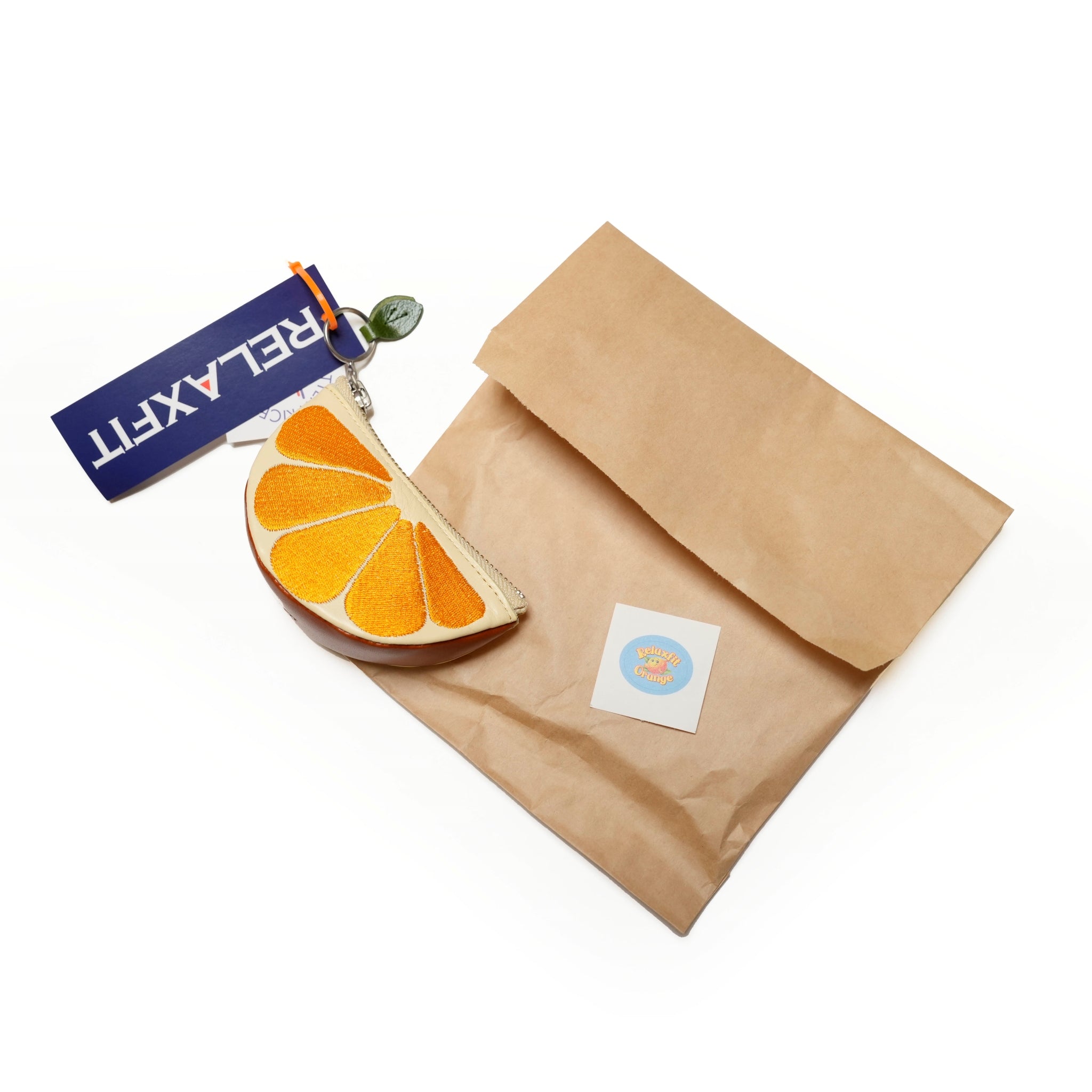 RELAXFIT №93 [Valencia orange] ジップポーチ型KeyHolder 【RELAX FIT