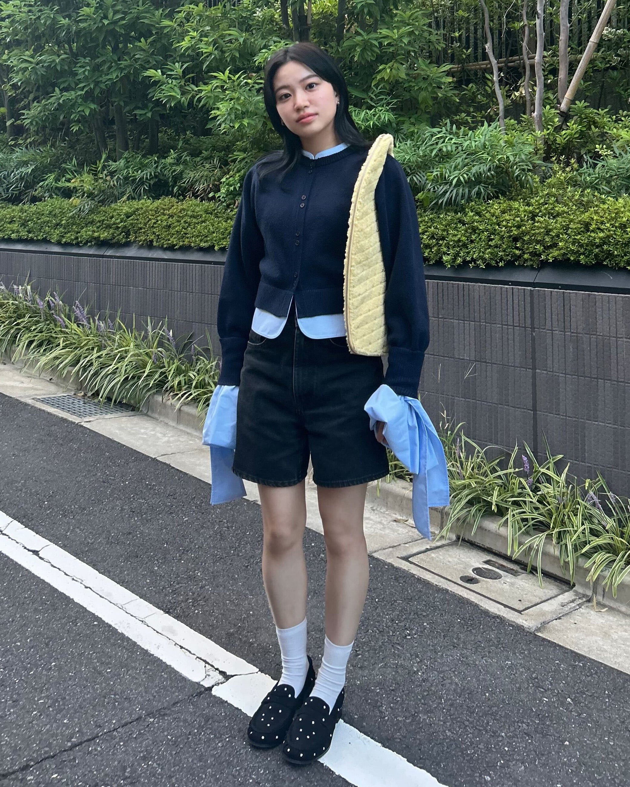 新品 Bibiy ANGELIQUE KNIT色ネイビー