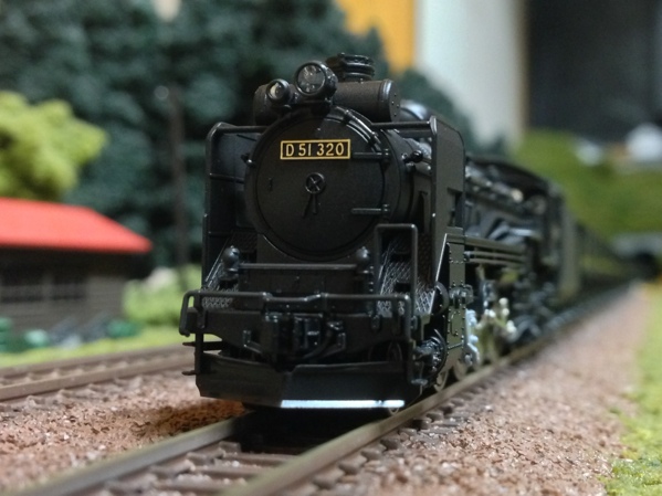 しなのさかいの駅前広場 カトー D51北海道形・セキ3000（石炭積載）