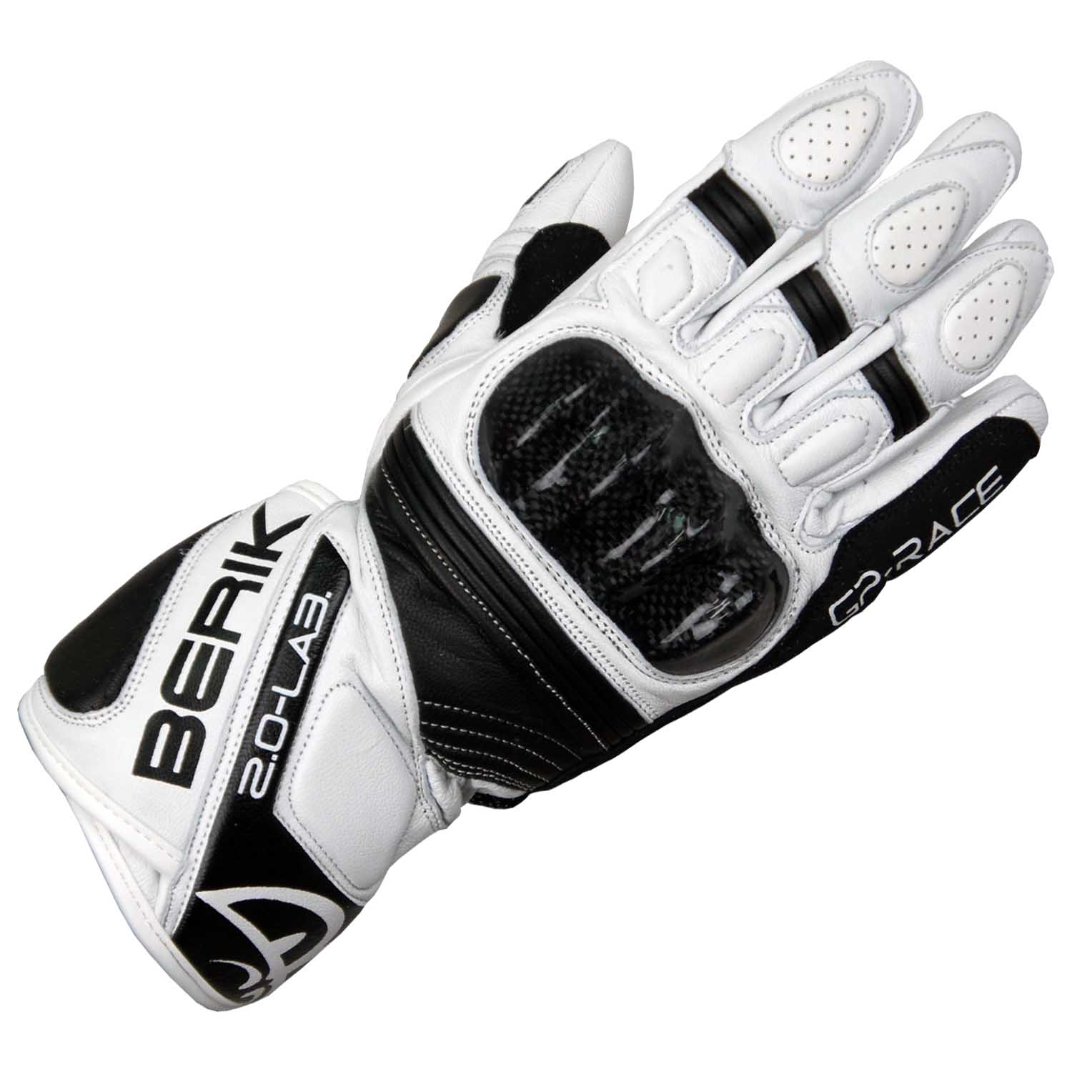 G-175102-BK WHITE BERIK RACINGGLOVE