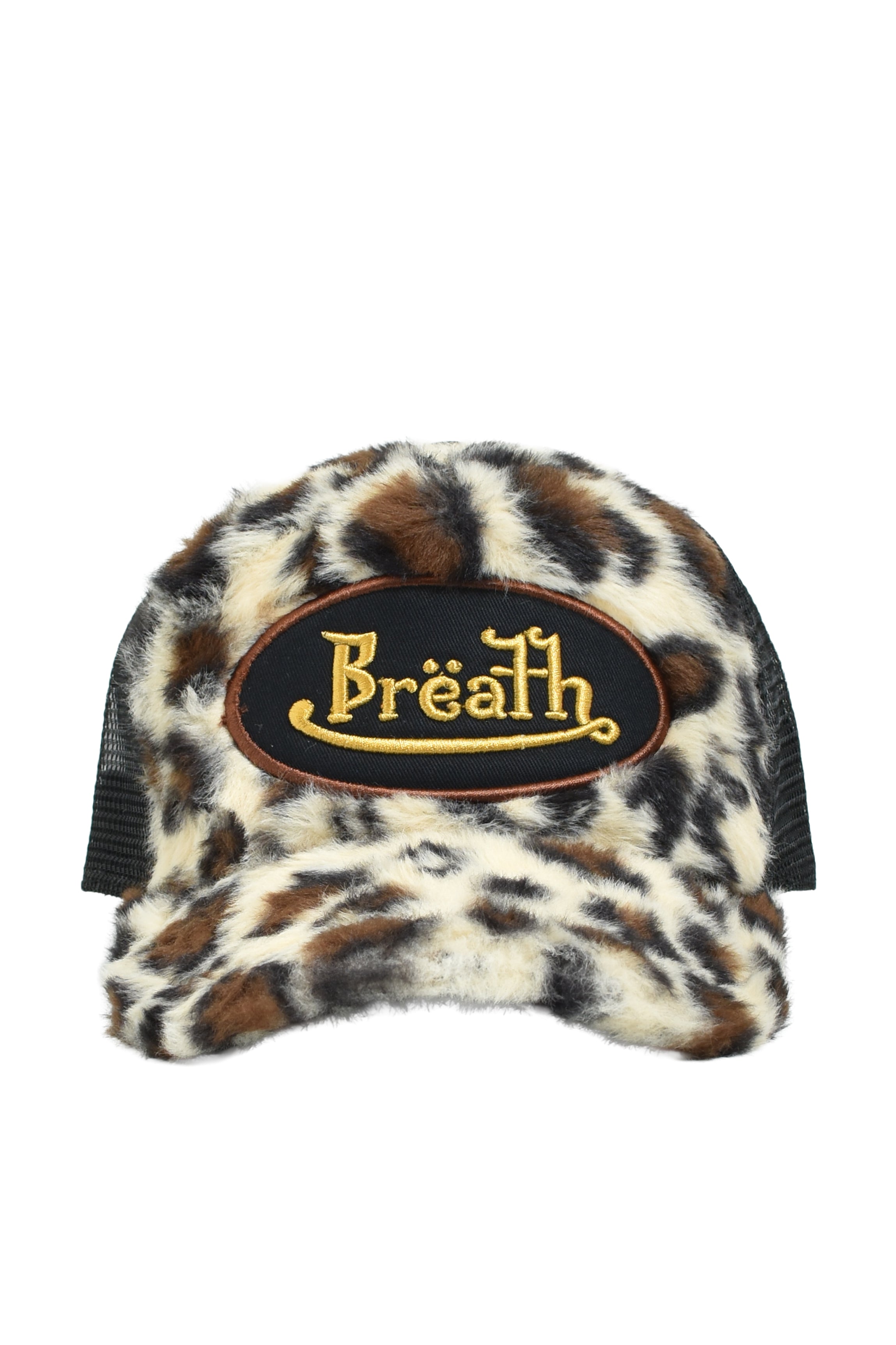 FAUX LEOPARD FUR CAP / BROWN – BREATH - OS 58-62cm