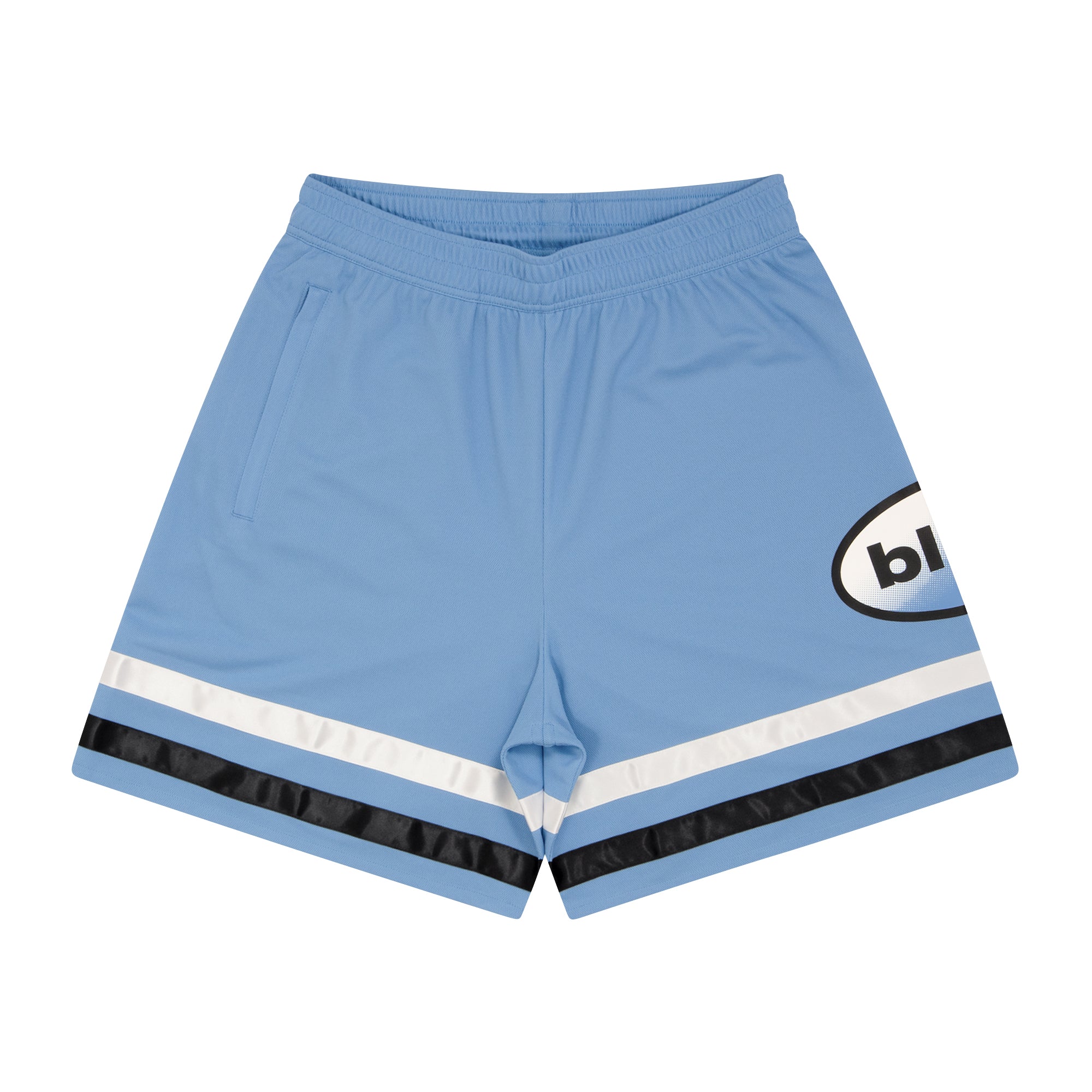blhlc Oval Logo Single Pocket Zip Shorts (sax) – ballaholic