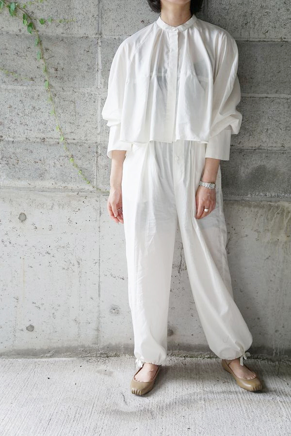 ETRE TOKYO カーブスリーブバンドカラーシャツ ELENDEEKetc セレクト