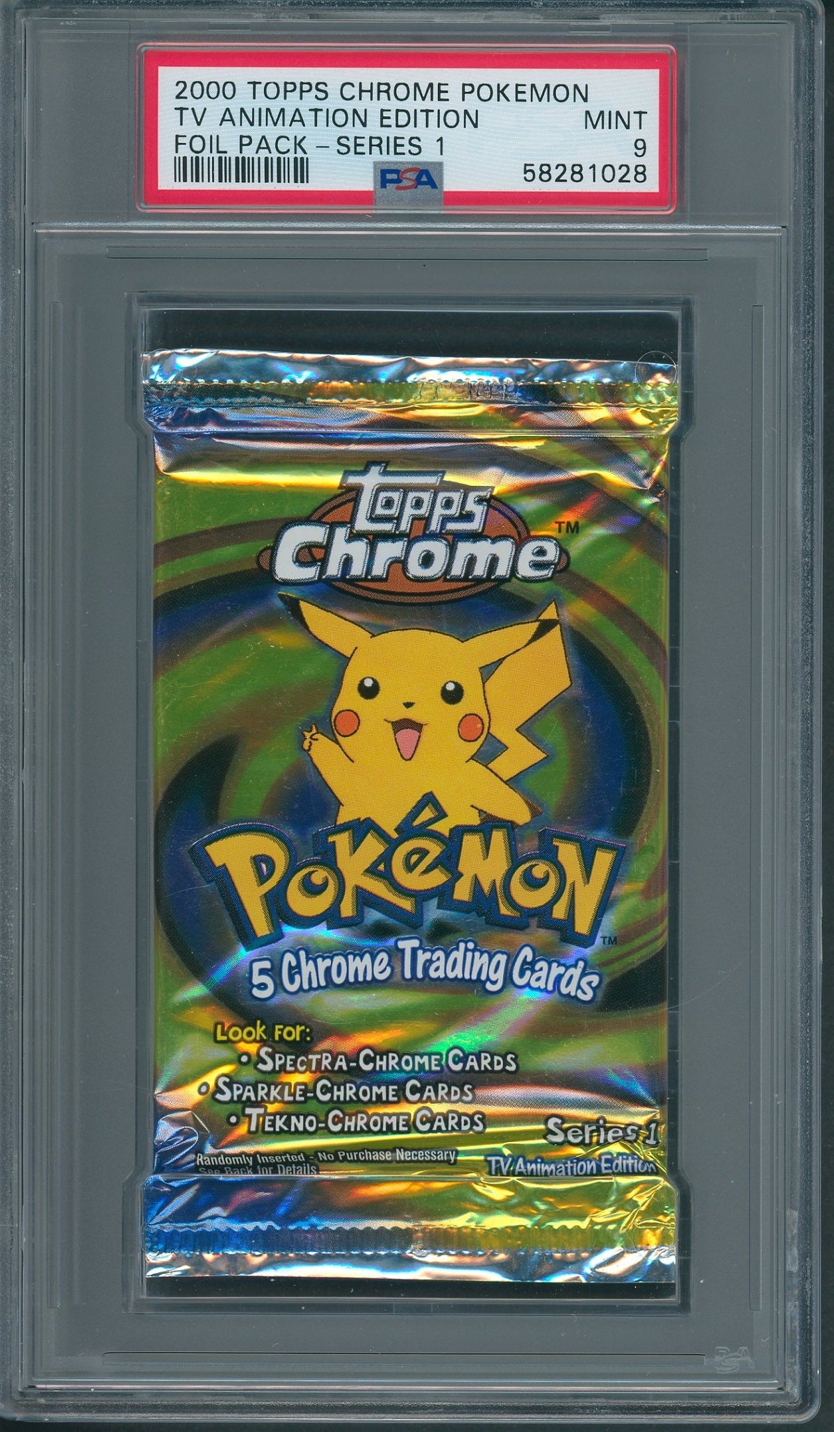 2000 Topps Chrome Pokemon TV Animation Edition Unopened Series 1