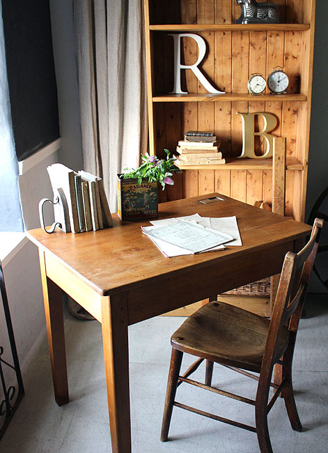 イギリスアンティーク家具 スクールデスク（机） 1900年代