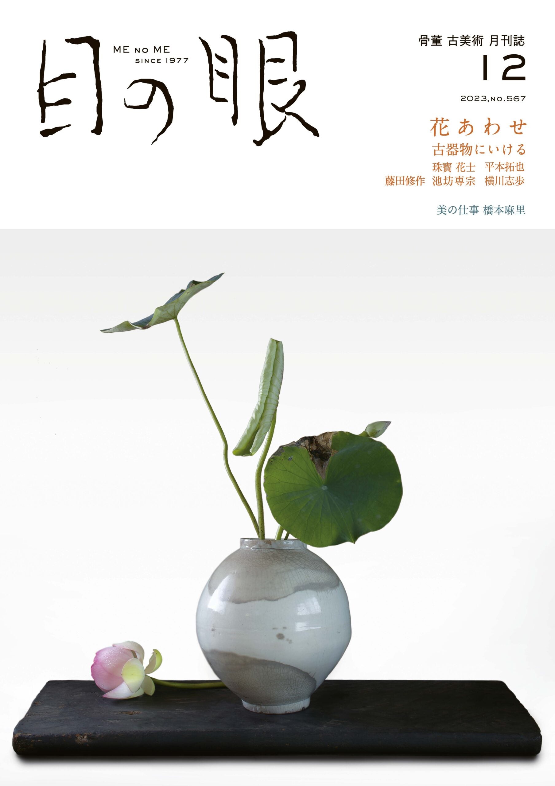 目の眼2023年12月号 No.567 | 花あわせ – 目の眼｜骨董古美術メディア