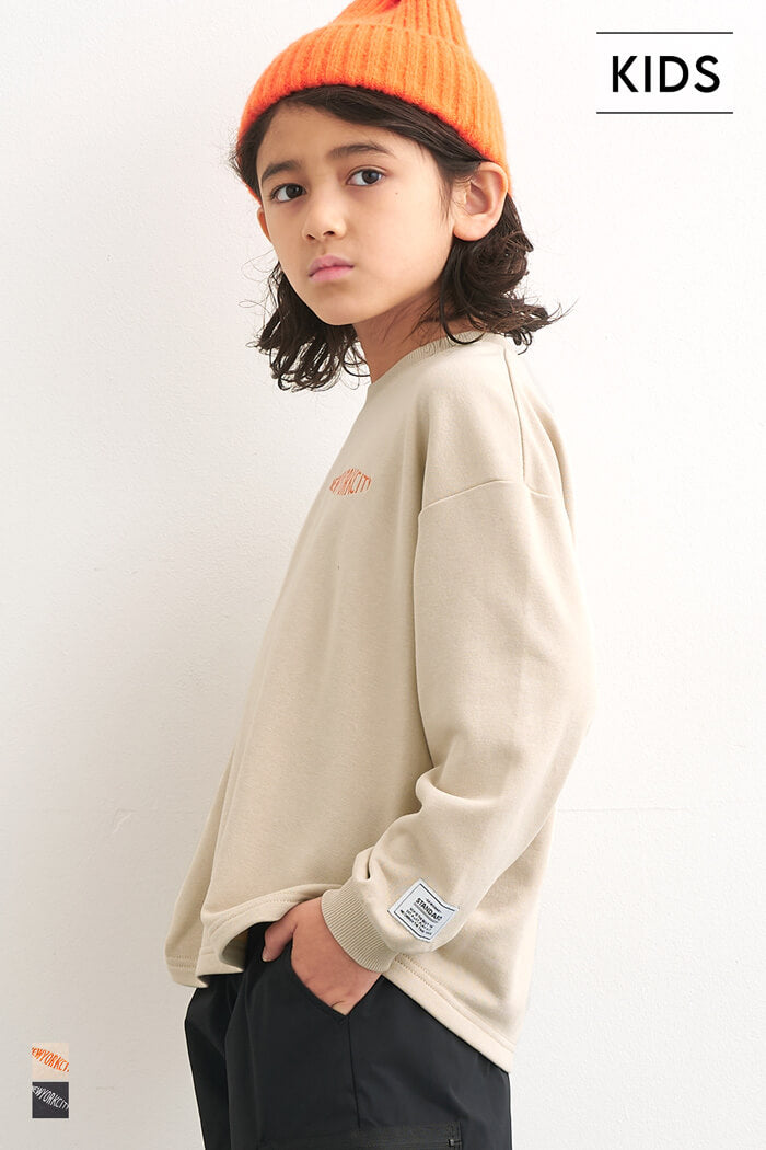 セール☆1490円→990円 ワンポイント刺繍スウェットトップス キッズ