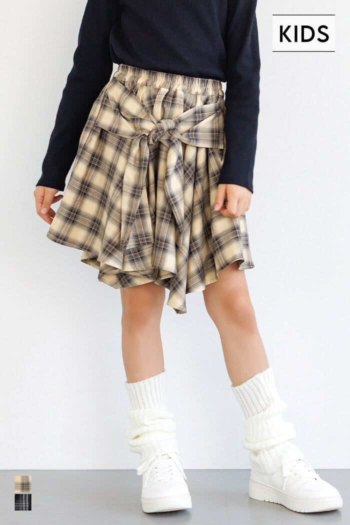 チェックシャツ腰巻風スカート キッズ メール便不可 – coca公式ストア