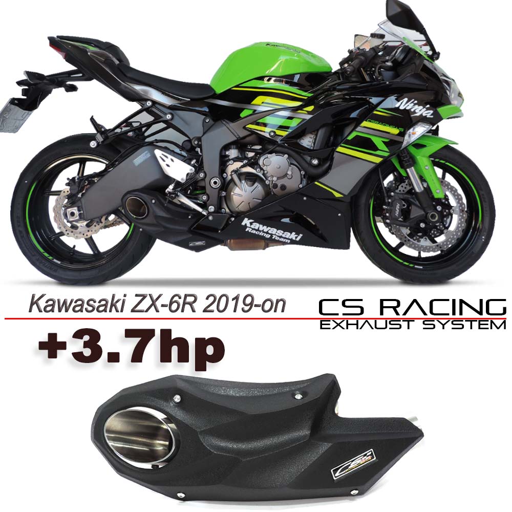 2019-23 Kawasaki Ninja ZX-6R 636 CS Racing Slip-on Exhaust