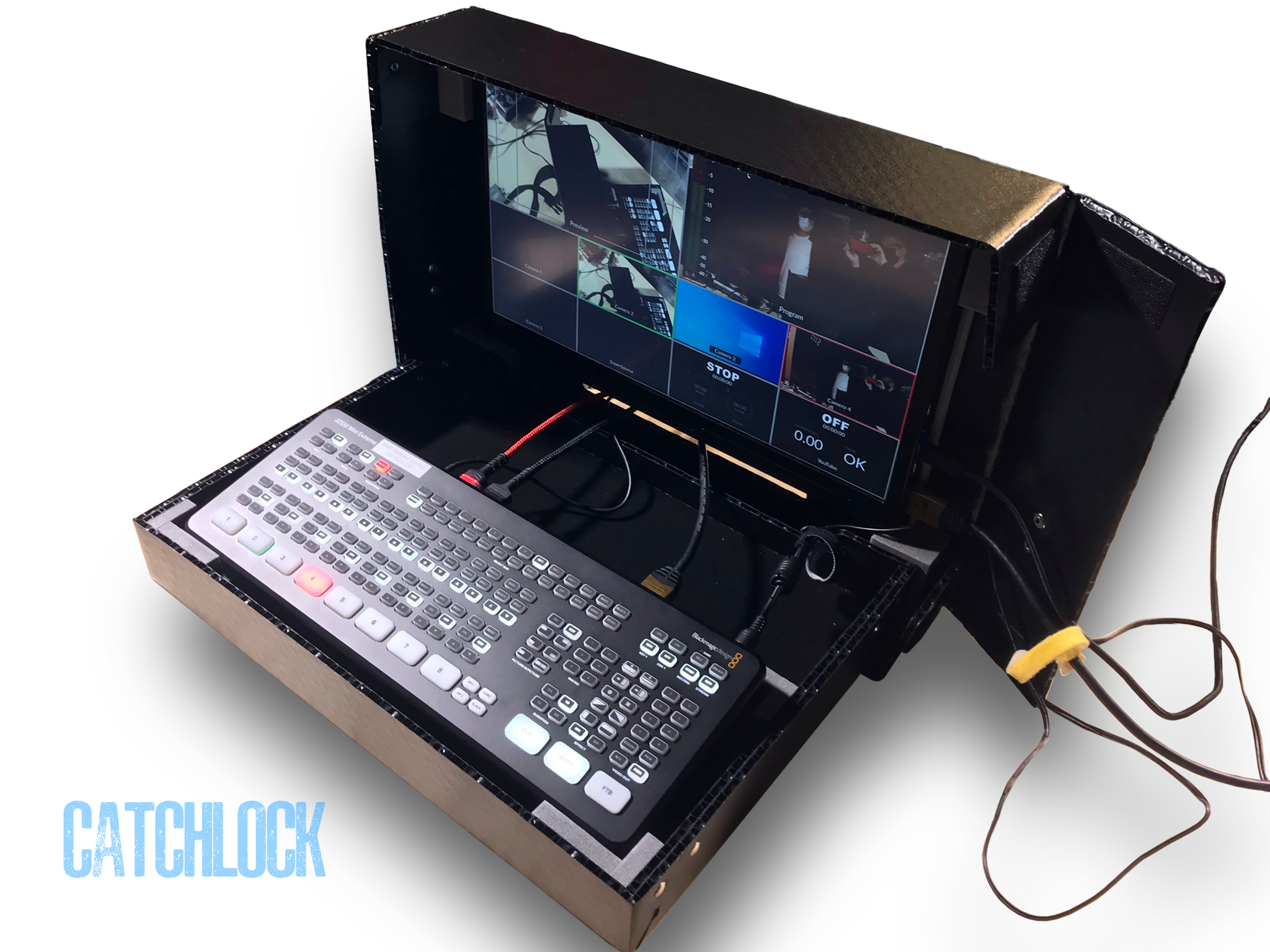 Blackmagic ATEM Mini Extreme用モニターセットケース | 製作実例