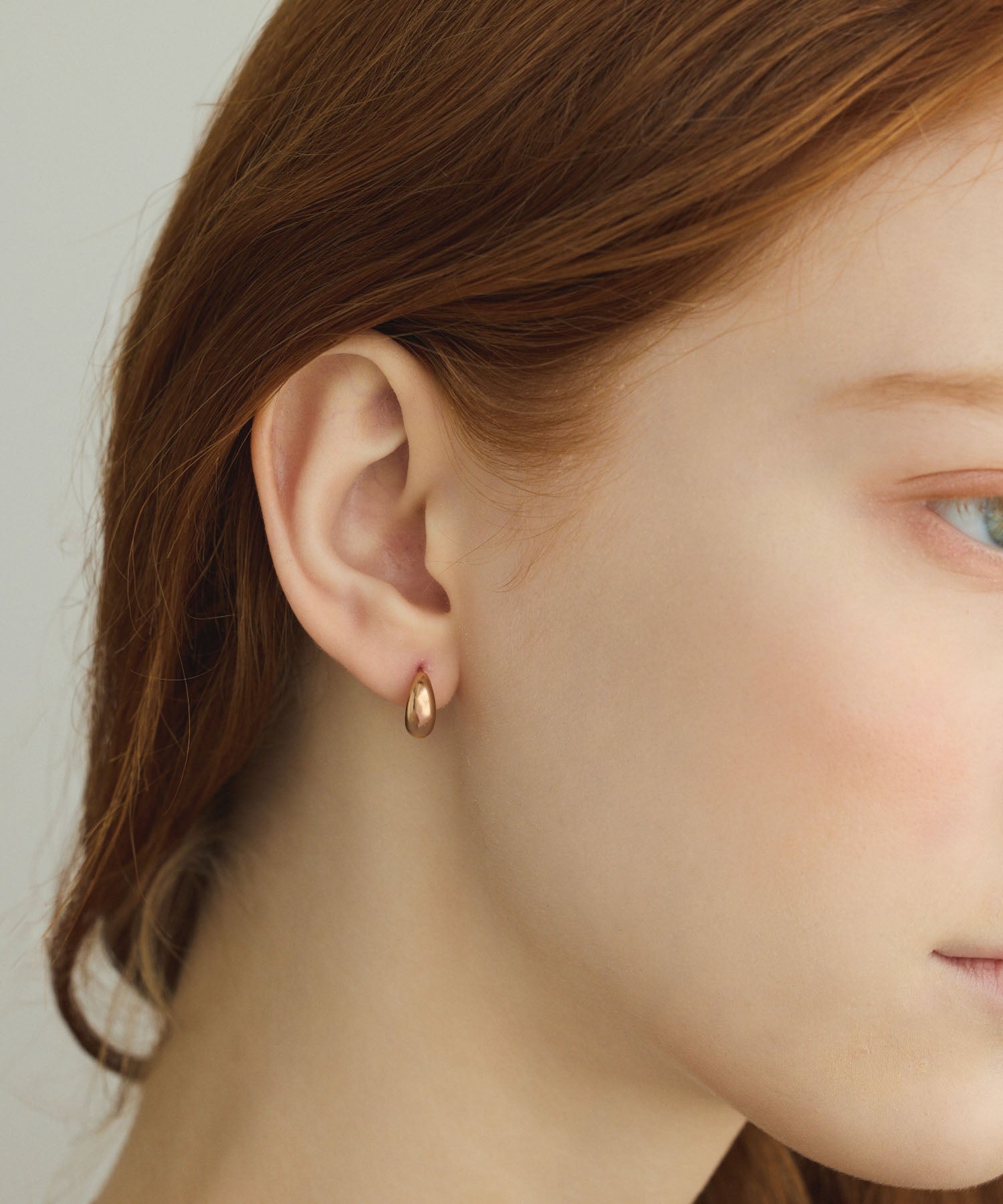 ピンクゴールド]ミニドロップピアス
