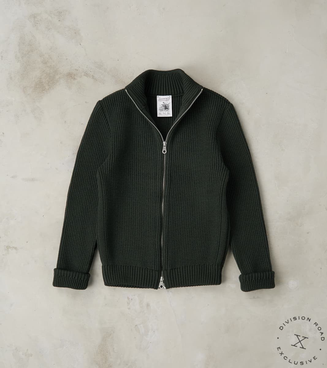 S.N.S. Herning x DR Felt Full Zip - Dark Forest Green – Division