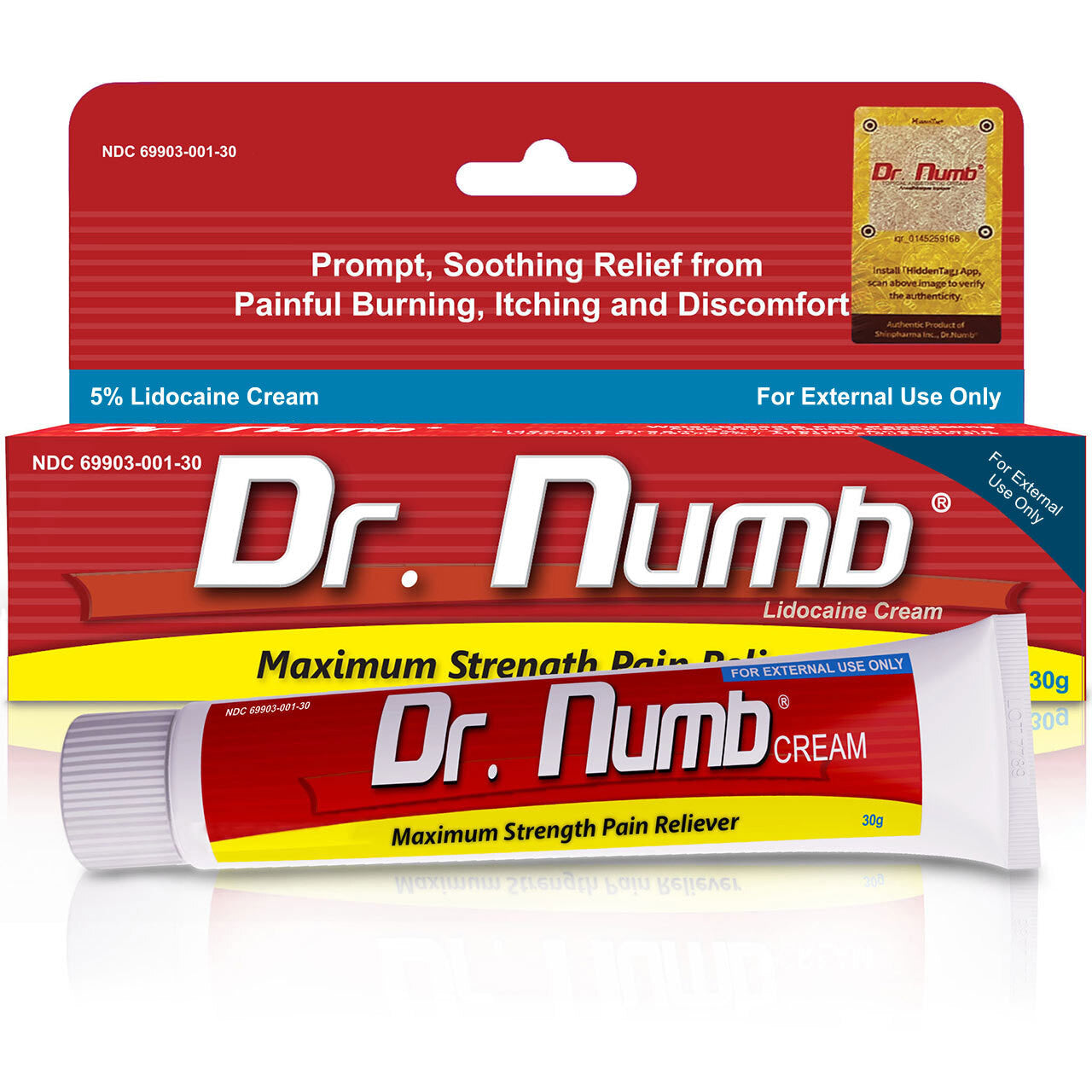 Dr.Numb 5% クリーム 1本 30g – Dr. Numb Japan ドクター ナム