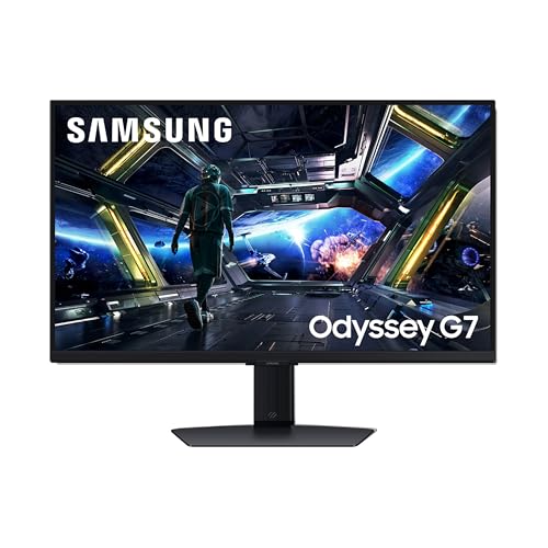 Samsung 27-in Odyssey G7 (G70D) 4K UHD 1ms Smart Gaming Monitor, LS27D