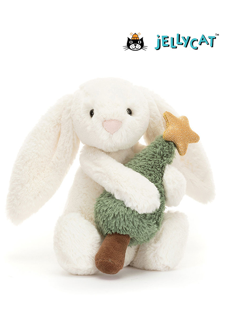 Jellycat ジェリーキャット Bashful Bunny with Christmas Tree