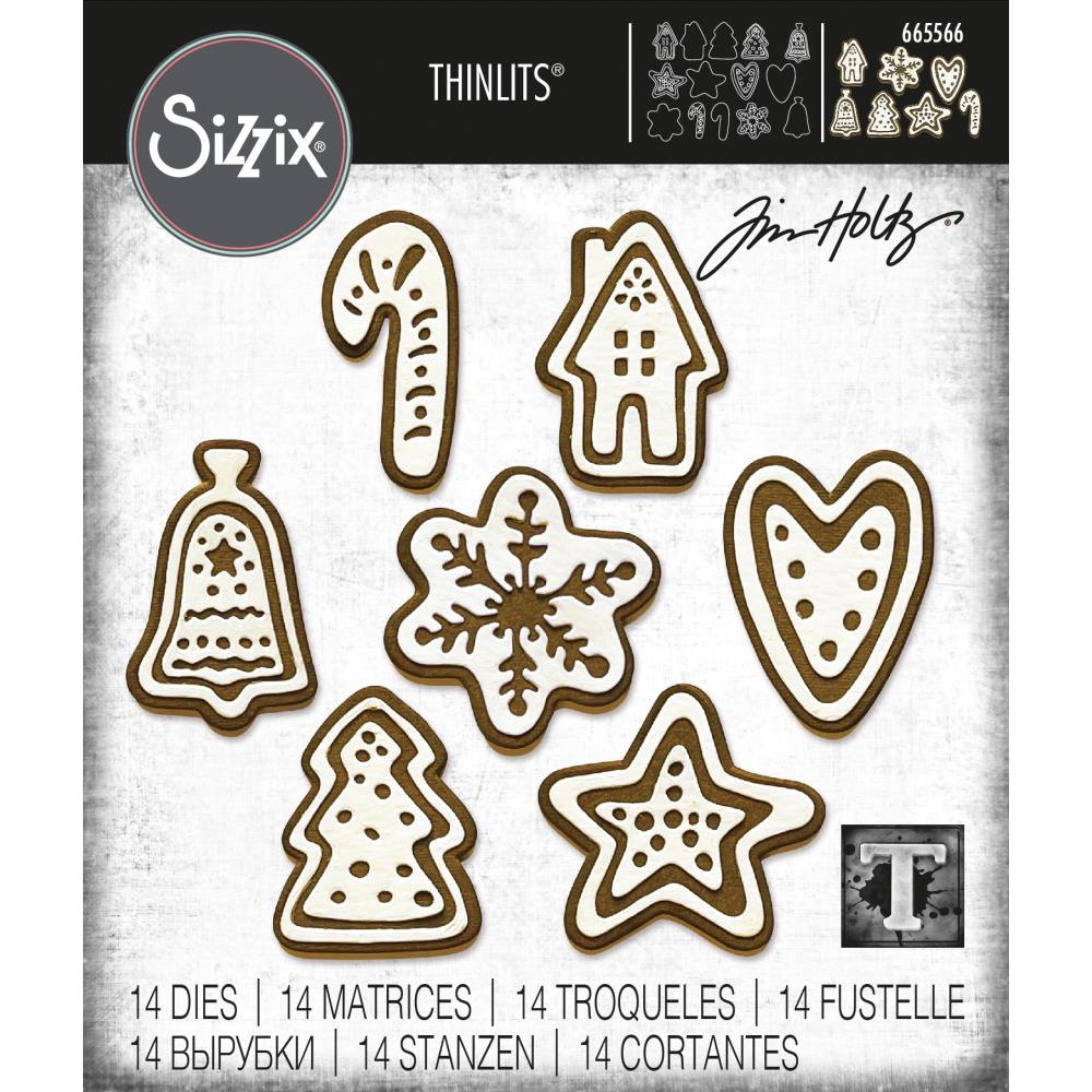 Sizzix Thinlits Die Set - Christmas Cookies, 665566, by: Tim Holtz