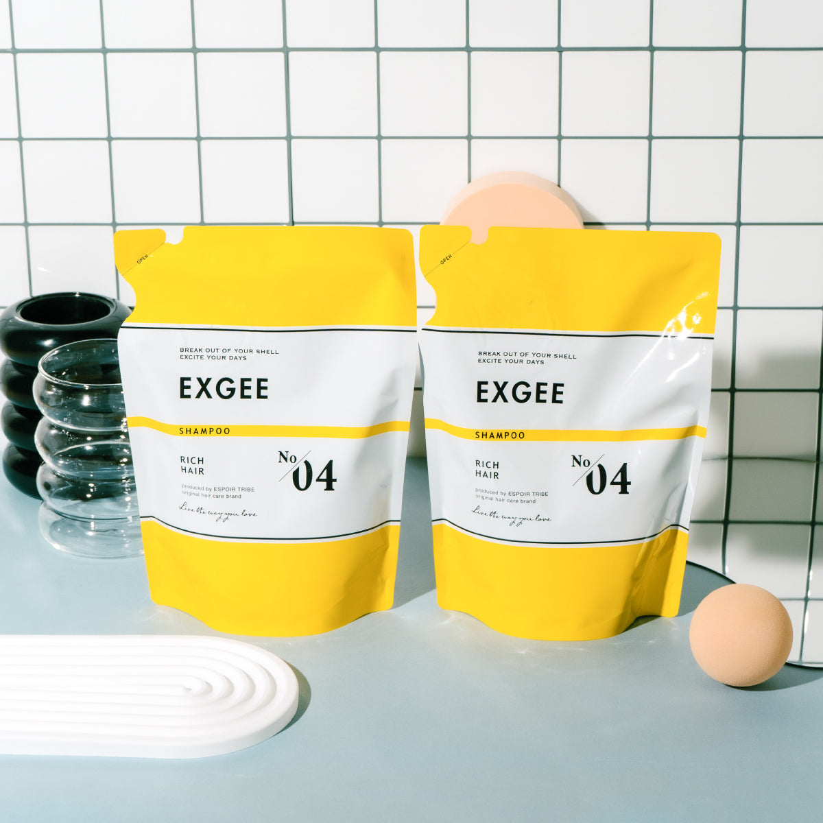 EXGEE シャンプー詰め替え2個セット