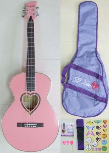 希少JJ Heart アコースティックギター JJC-HRTKIT ピンク JJ HEART JJ