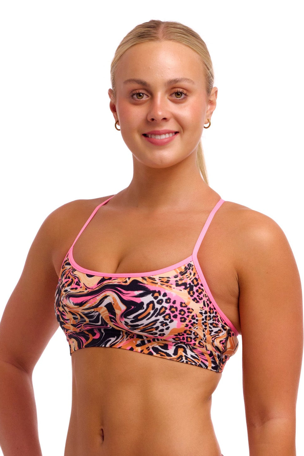 Tipsy Tiger スイム クロップ トップ セパレート 水着 FKS040L