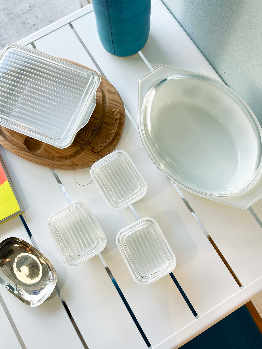 10/14まで！オールドパイレックス PYREX リフ ブラウン 4点セット 10