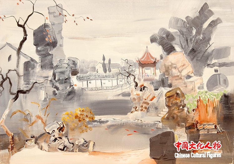 秘境への旅---徐里油絵芸術作品展が東京で開催される_中国文化人物网