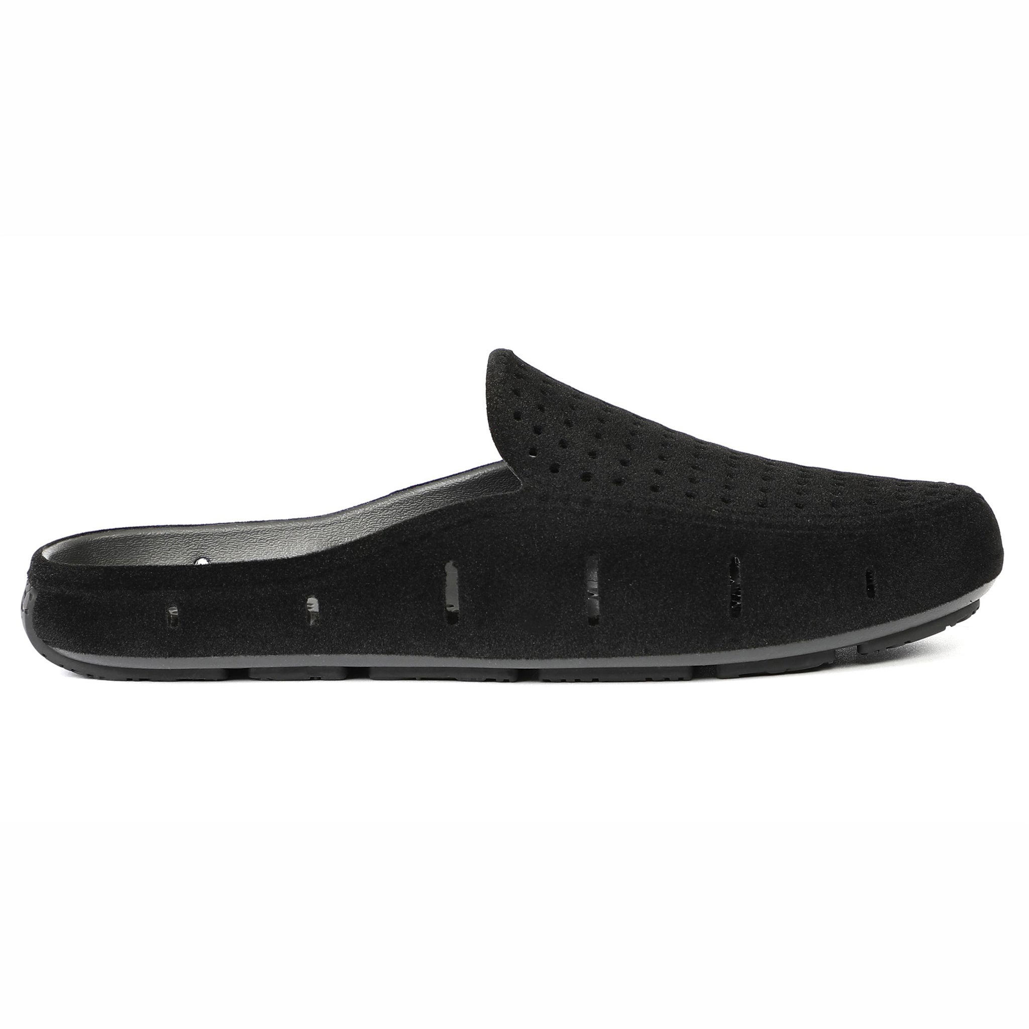 Women's Sunset Slide 3.0 Foam Shoe | Black Vegan Suede – Floafers