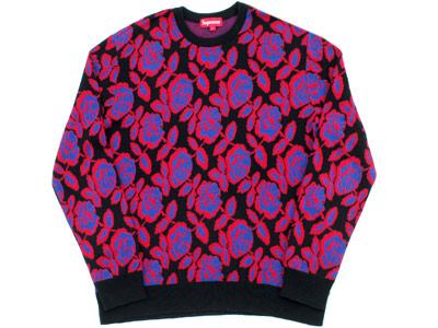 Supreme 'Rose Sweater'ローズセーター ニット 薔薇 シュプリーム L