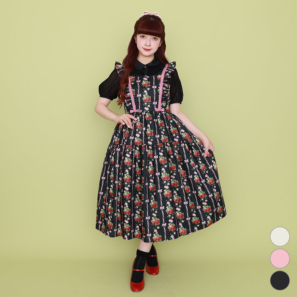 Strawberry Roseジャンパースカート-Melody BasKet(メロディバスケット