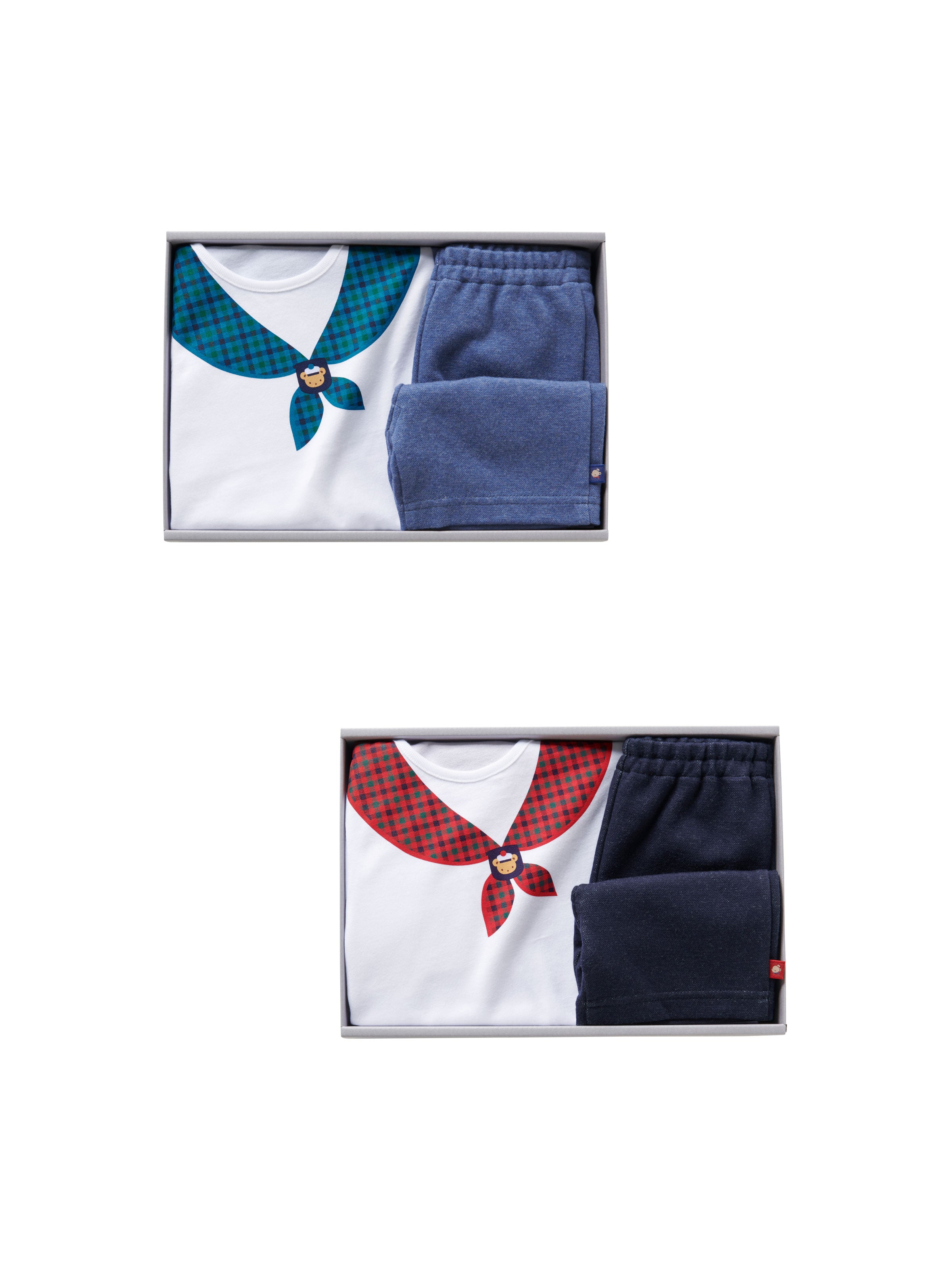 セーラーTシャツと4分丈パンツのセット｜ファミリア公式オンライン