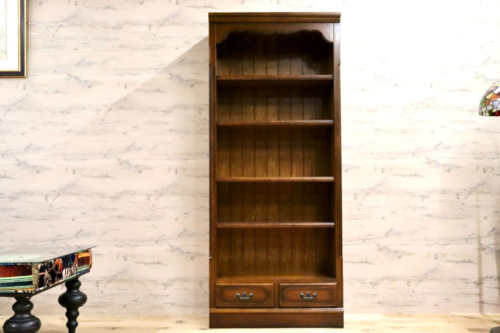 GMHN259○karimoku / カリモク コロニアル 本棚 書棚 ブックシェルフ