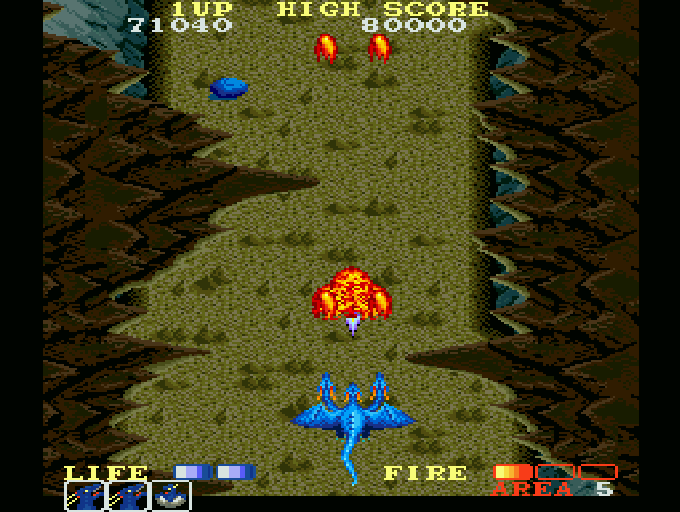 ドラゴンスピリット for SHARP X68000 (C)1987, ナムコ, (C)1988 電波