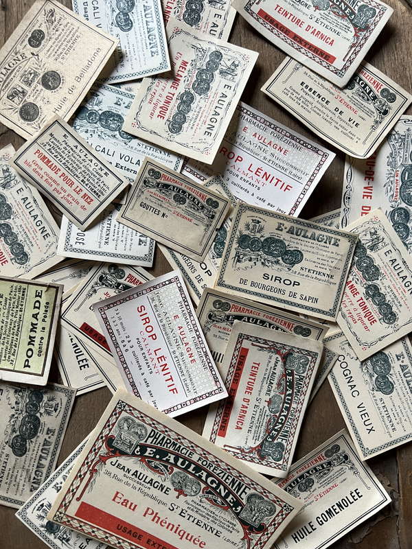 アンティーク紙ラベルアソートセット【再販】 – France Antique 銀色