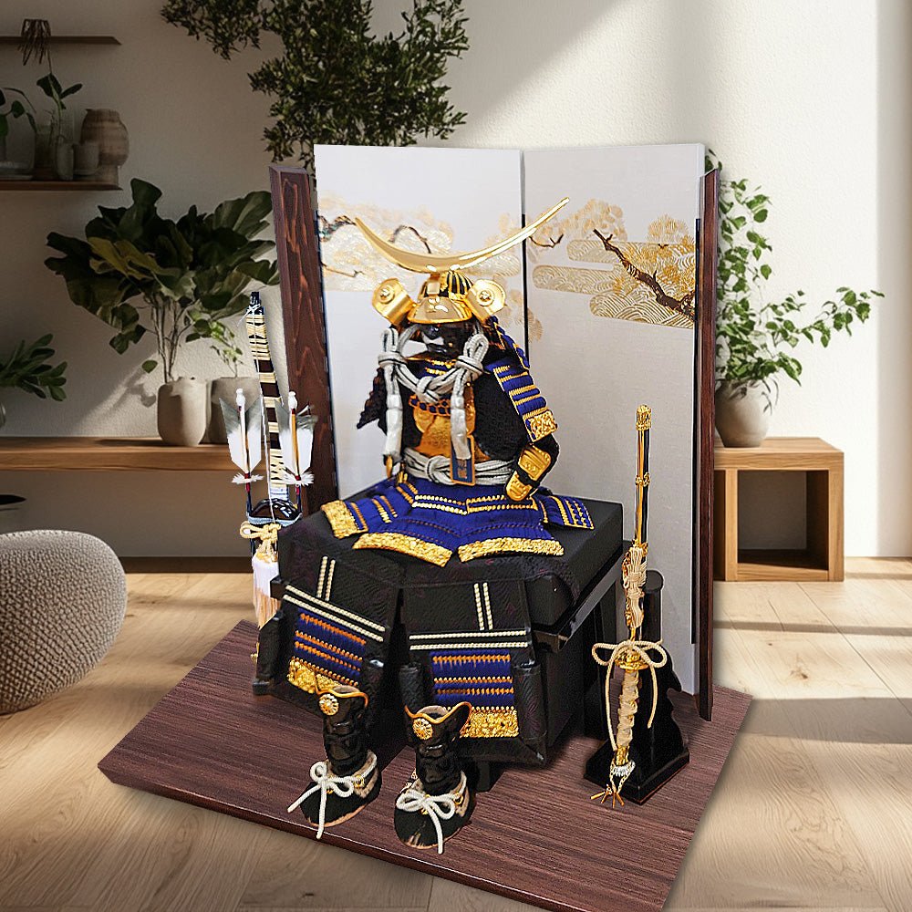 横幅60cm｜7号 武将 伊達政宗鎧 ｜小さく品がある五月人形｜かっこいい